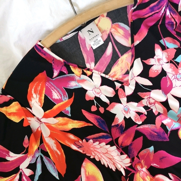 NWOT Natori Floral abstract tunic/caftan, size XS - Picture 6 of 9